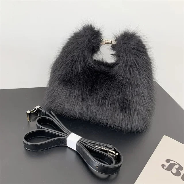 Furry Chic Shoulder Bag