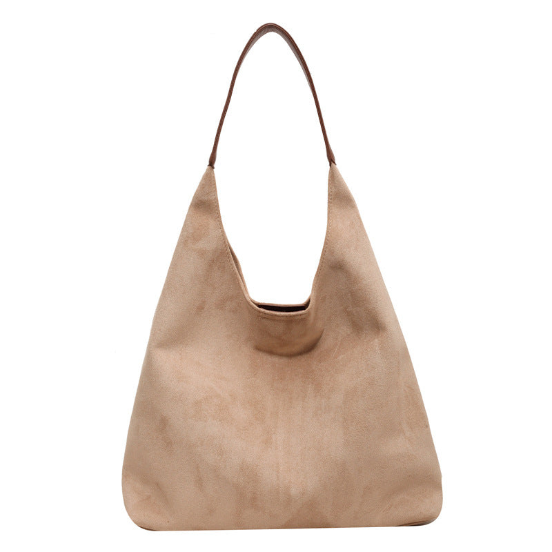 Retro Chic Suede Carryall
