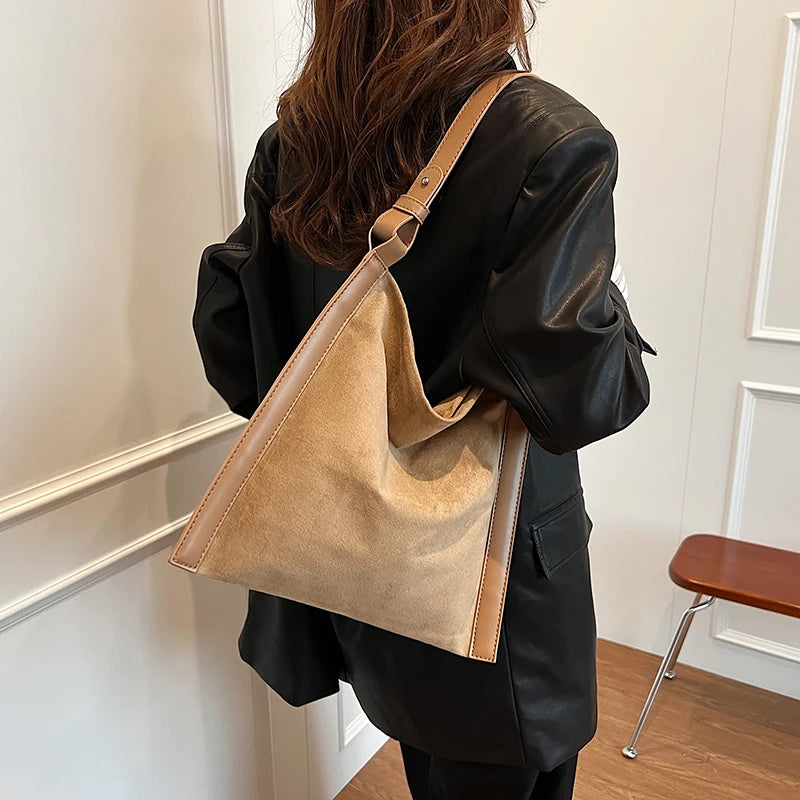 Winter Chic Leather Shoulder Bag