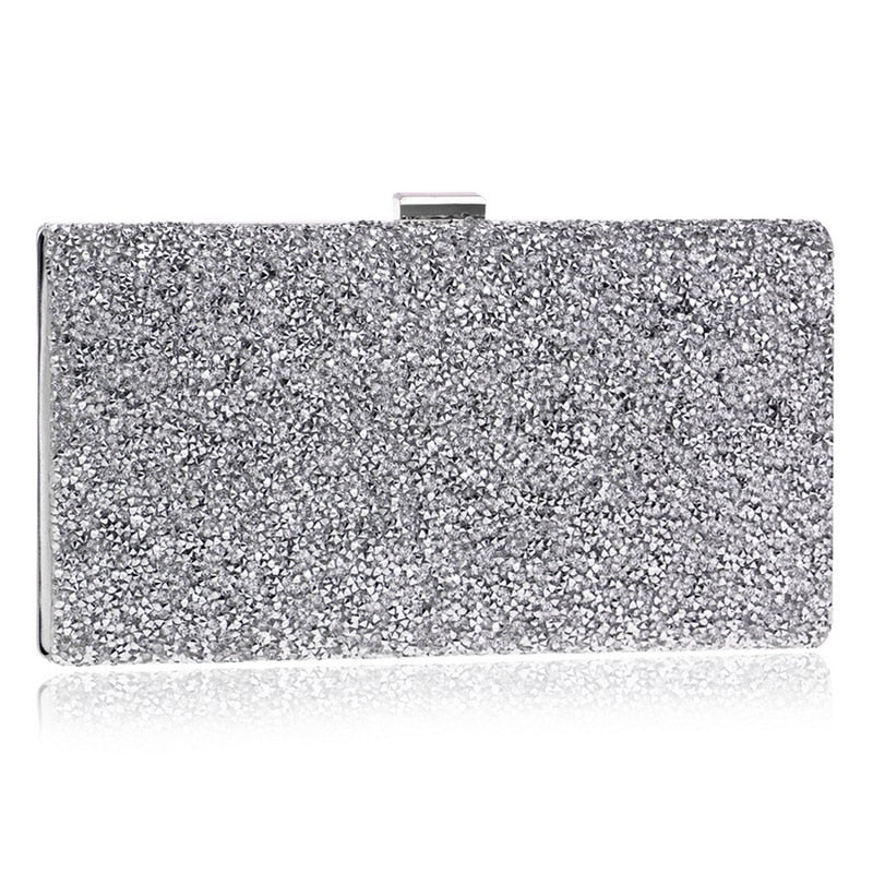 Diamonds Metal Rhinestones Beading Clutch