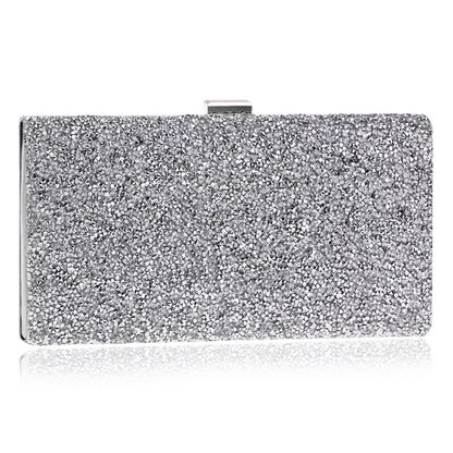 Diamonds Metal Rhinestones Beading Clutch - BAGMODA