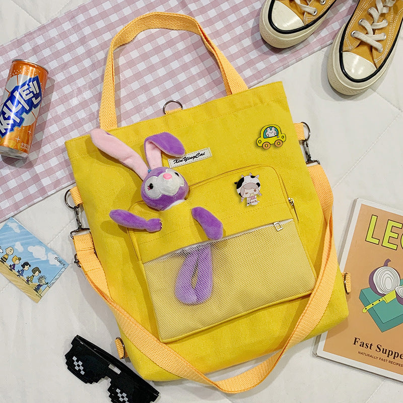 Bear Doll Multi-Purpose Canvas Bag