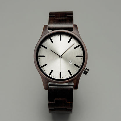 Holz Quarz Zeiger Uhr Männer