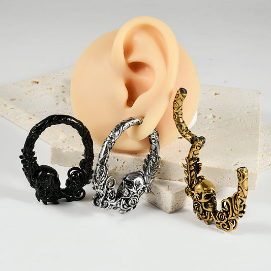 Fashion Stainless Steel Shaped Pattern Earrings