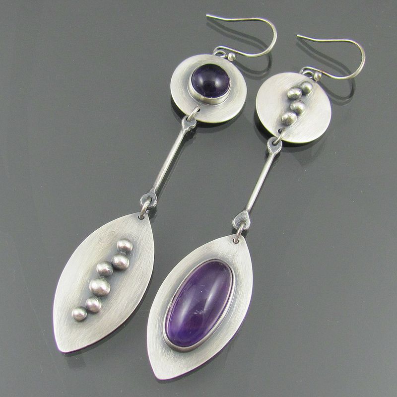 Simple And Elegant Crystal Gemstone Simple Bohemian Earrings
