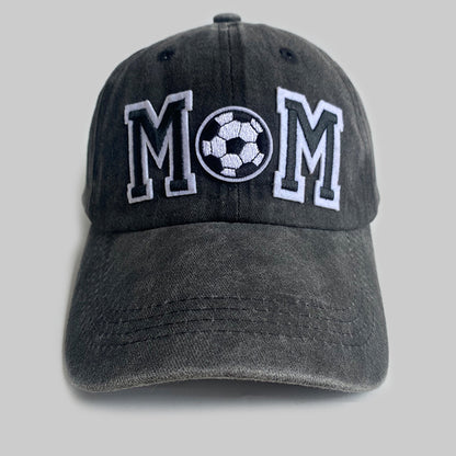 Retro Simple Football Mom Letter Bestickte Baseballkappe