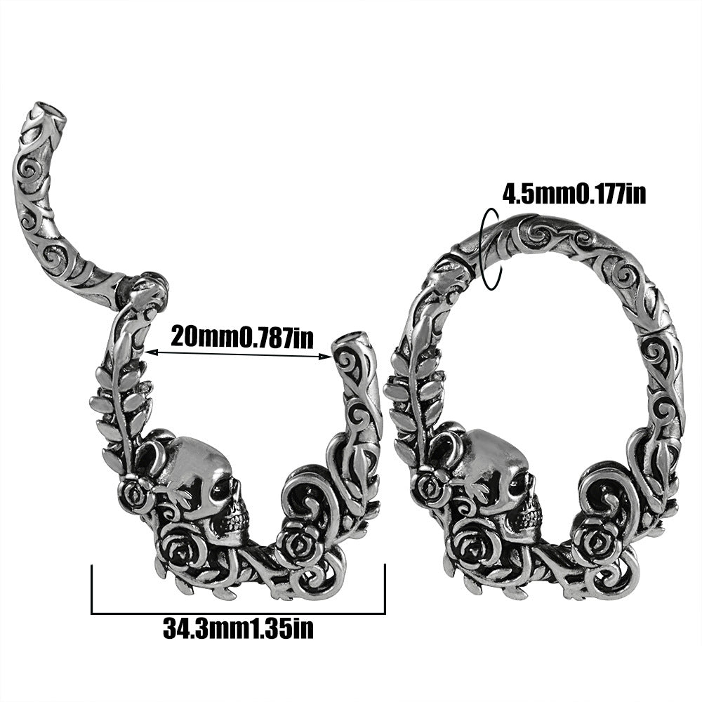 Fashion Stainless Steel Shaped Pattern Earrings
