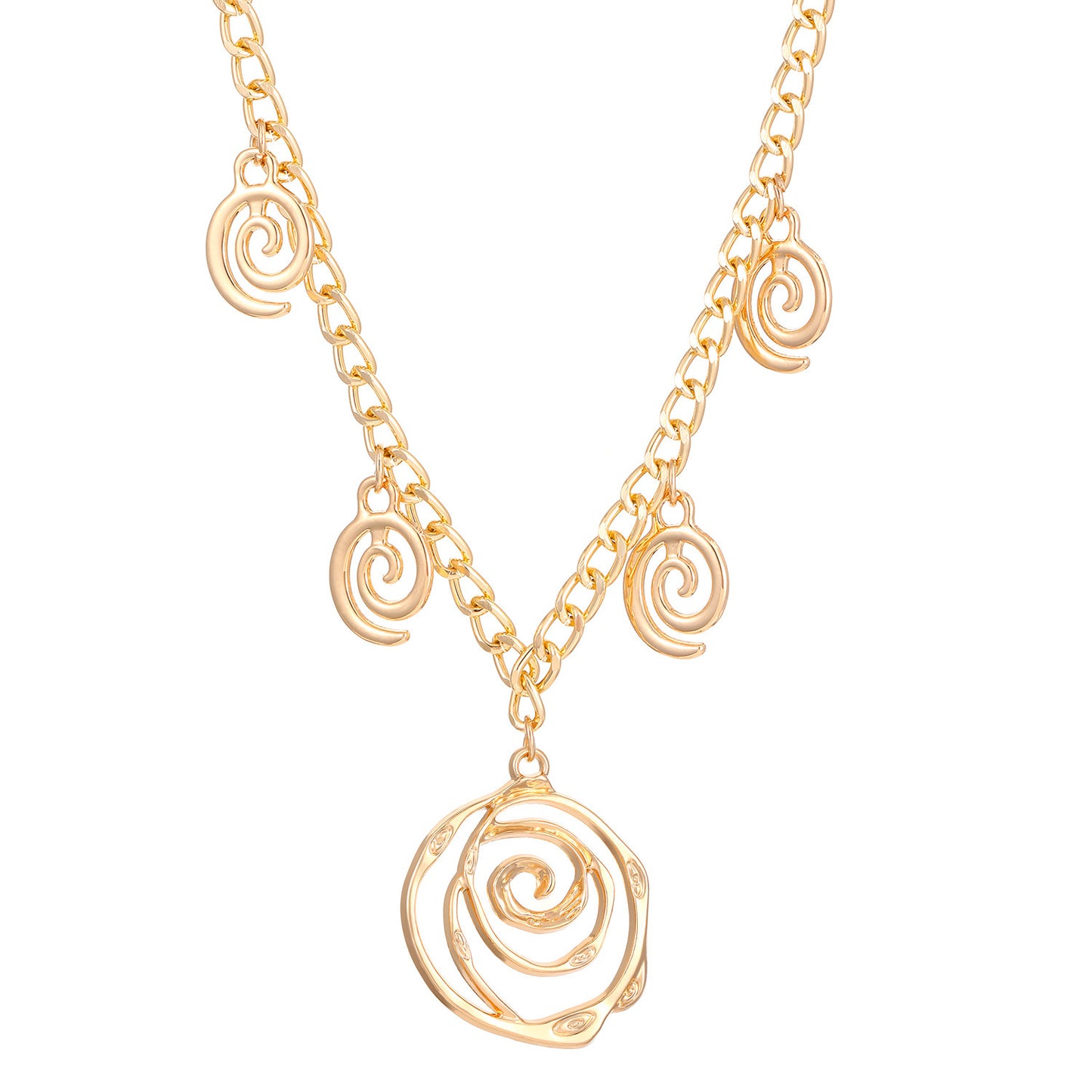 Spiral Donut Bracelet Earrings Necklace Personalized Minority Elegant High Sense Necklace Female