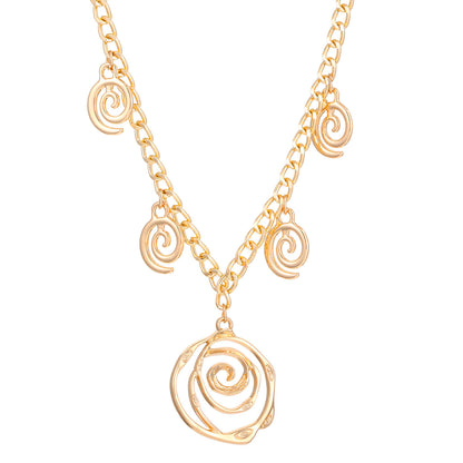 Pulsera de dona en espiral, pendientes, collar, personalizado, para minorías, elegante, de alto sentido, collar para mujer