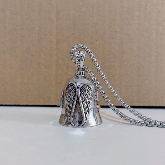 Angel White Wings Necklace Keychain
