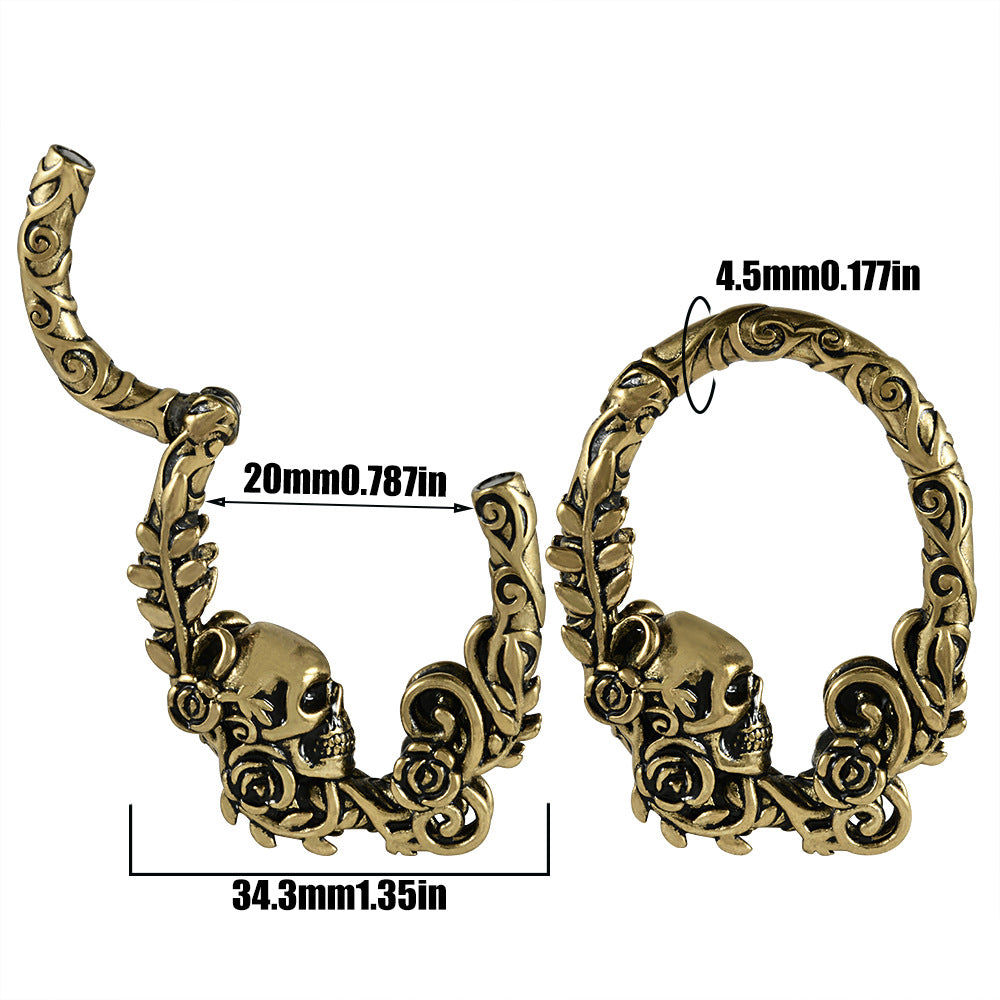 Fashion Stainless Steel Shaped Pattern Earrings