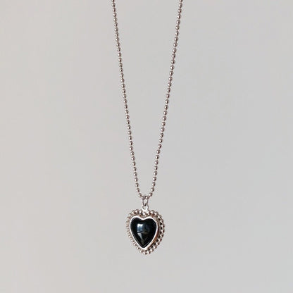 Collar de amor simple Cadena de clavícula femenina Ligera Lujo Minoría Simple