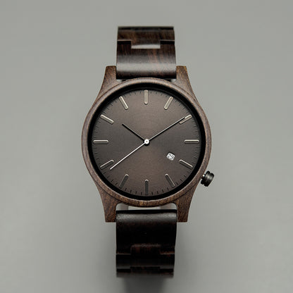 Holz Quarz Zeiger Uhr Männer