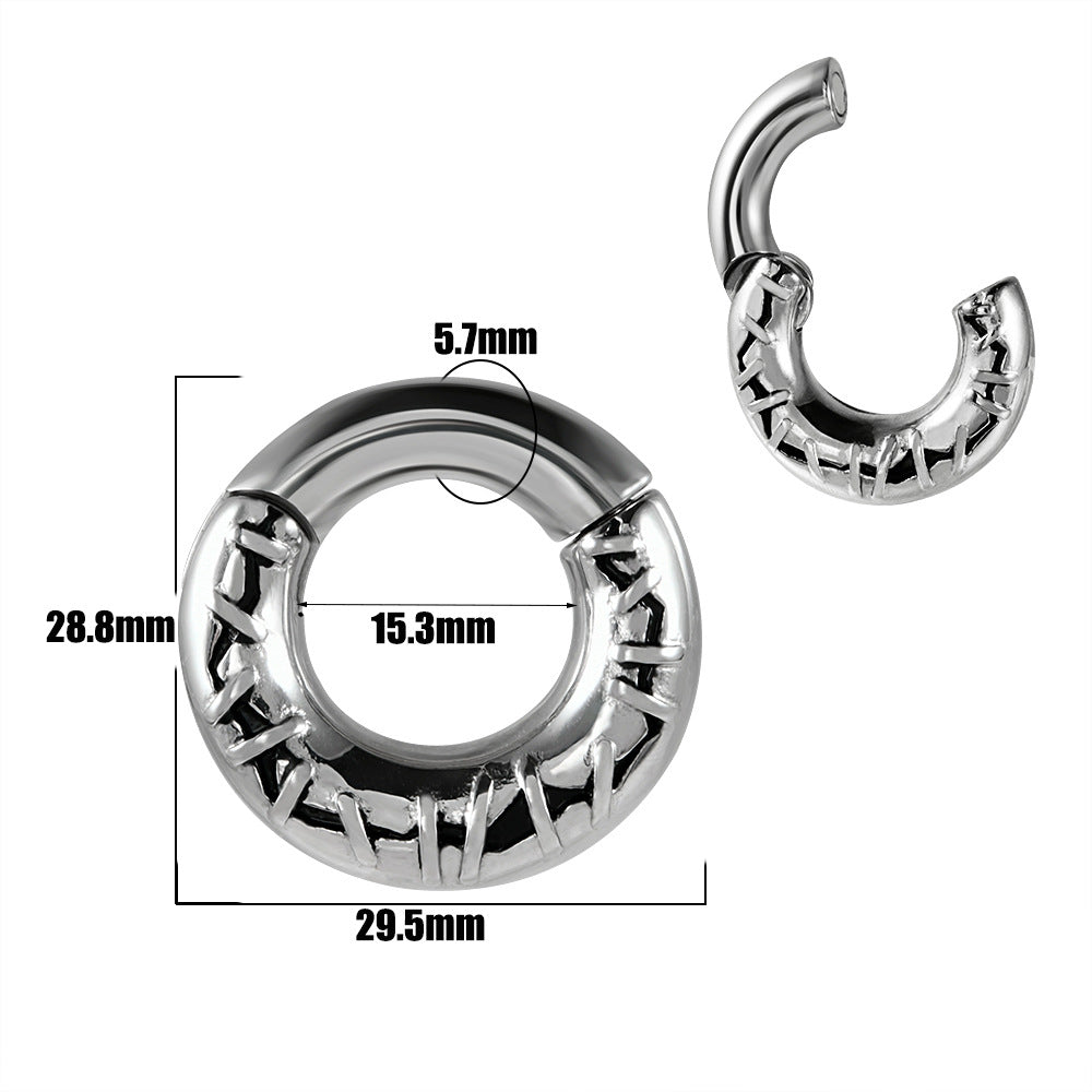 Fashion Stainless Steel Shaped Pattern Earrings