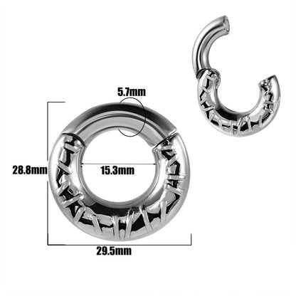 Pendientes de acero inoxidable con diseño de moda