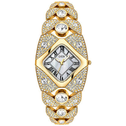 Niche Hochwertige Vintage-Armband-Quarzuhr für Damen