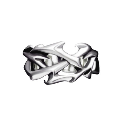Thorn Herren Trendy Vielseitig Persönlichkeit Thorn Blumenring