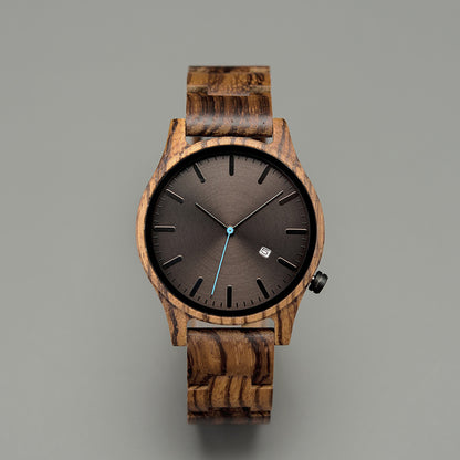 Holz Quarz Zeiger Uhr Männer