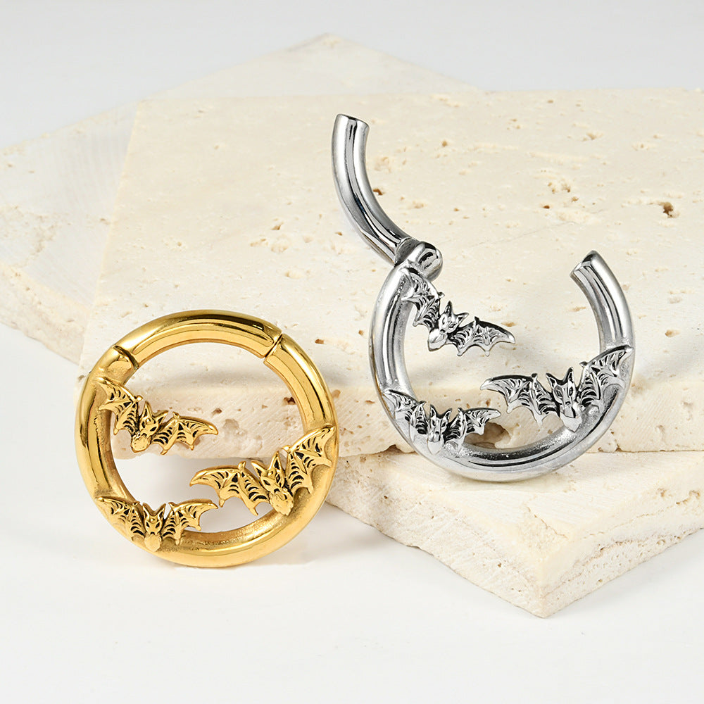 Fashion Stainless Steel Shaped Pattern Earrings