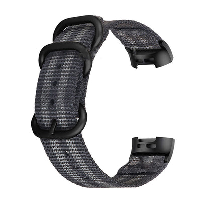 Einfacher All-Match-Nylon-Riemen mit drei Ringen und Schnalle
