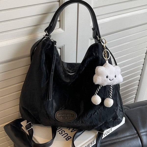 Bolso de mano sencillo y versátil de gran capacidad para mujer