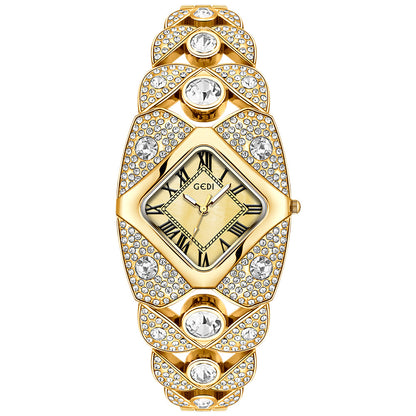 Niche Hochwertige Vintage-Armband-Quarzuhr für Damen