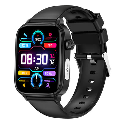 Neu ET570 Smart Uhr Bluetooth Anruf EKG EKG Funktion Nicht-invasive Blut Glucose Echt Blut Sauerstoff Armband