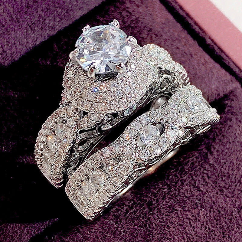 European And American Luxury Party Wedding Hand Ring
