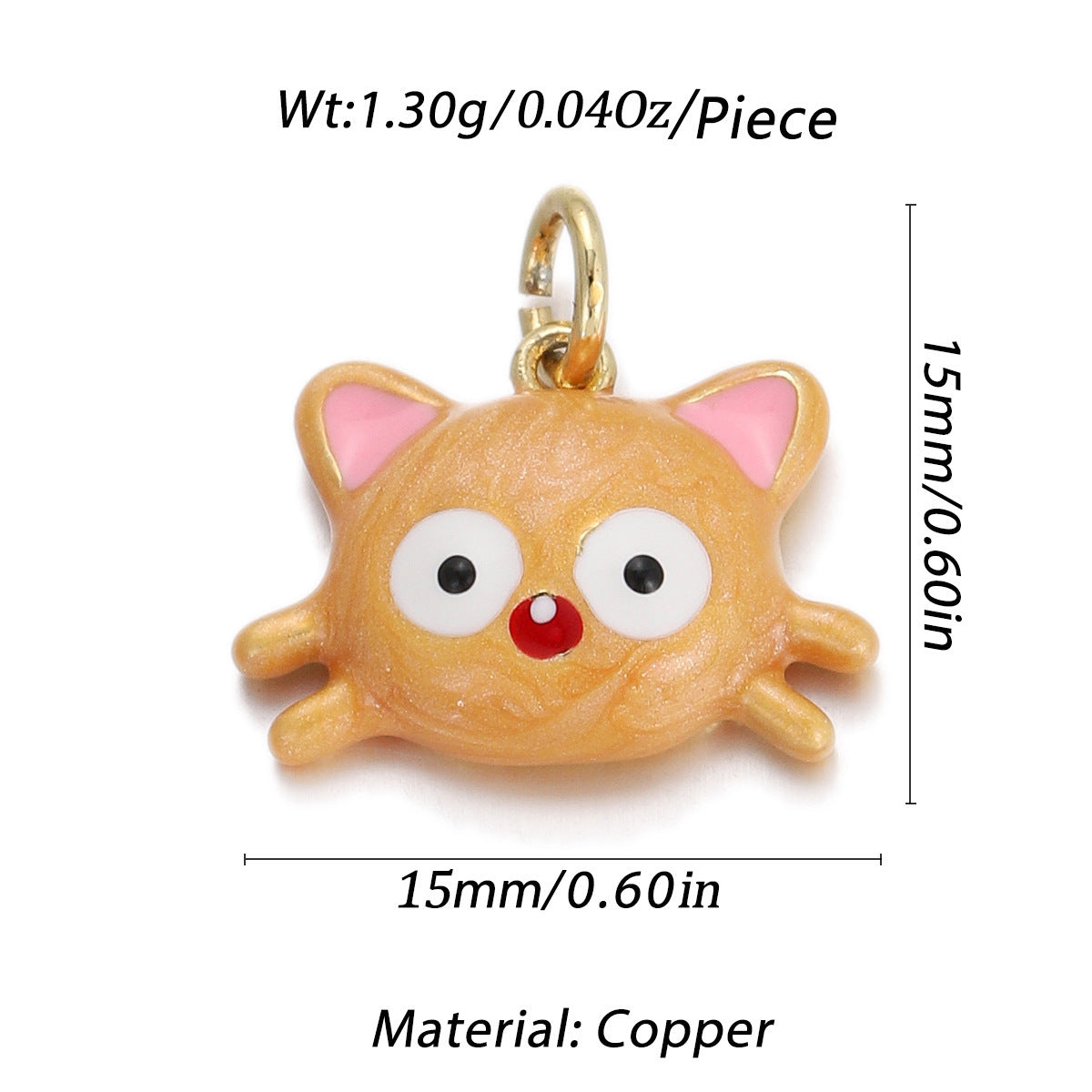 Animal Series Pendant Drop Oil Inlaid Zircon Diy Bracelet Necklace