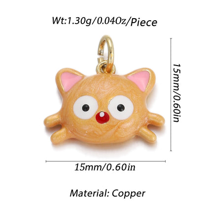Pulsera y collar con colgante de animales con incrustaciones de aceite de circonita