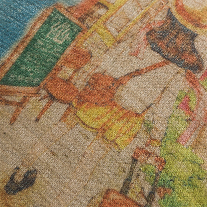 Strickwaren Japanischer Trendy Brandneuer Rundhalspullover mit Tier-Colorblock-Print