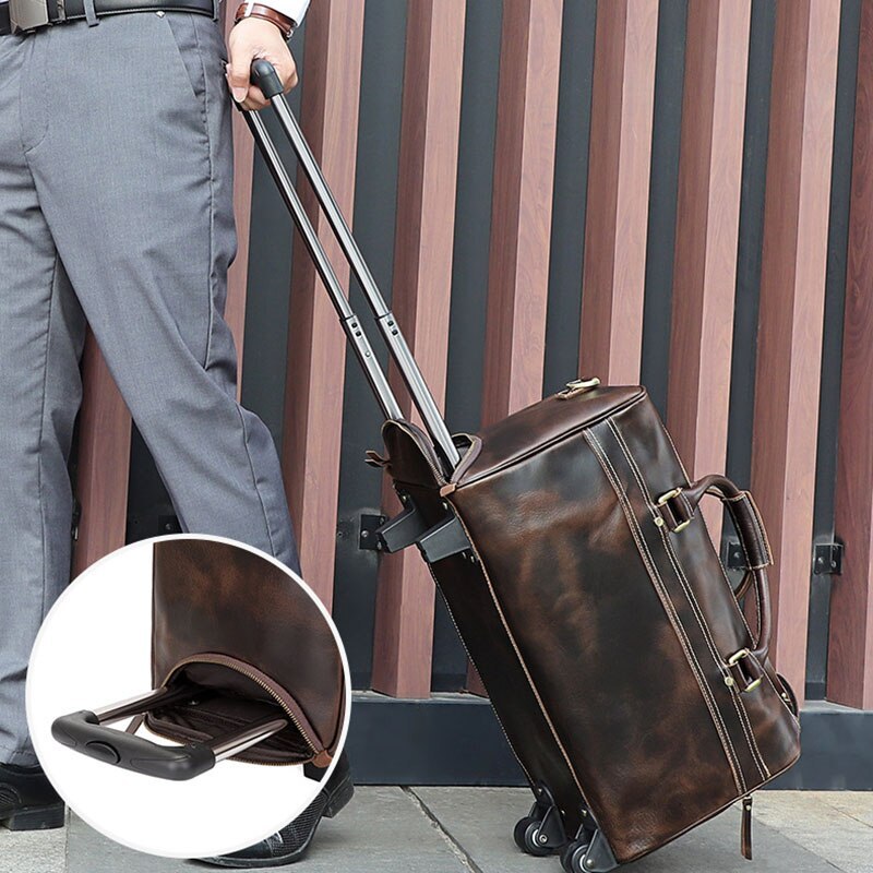 Leather Business Travel Handbag