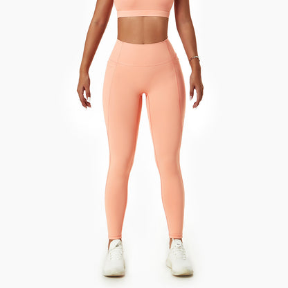 Lulu Nude Yoga Shockproof Back Sports Bra
