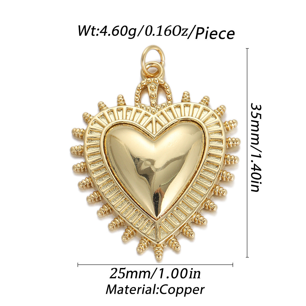 Oil Dripping Red Love Pendant Micro Inlaid Zircon Accessories