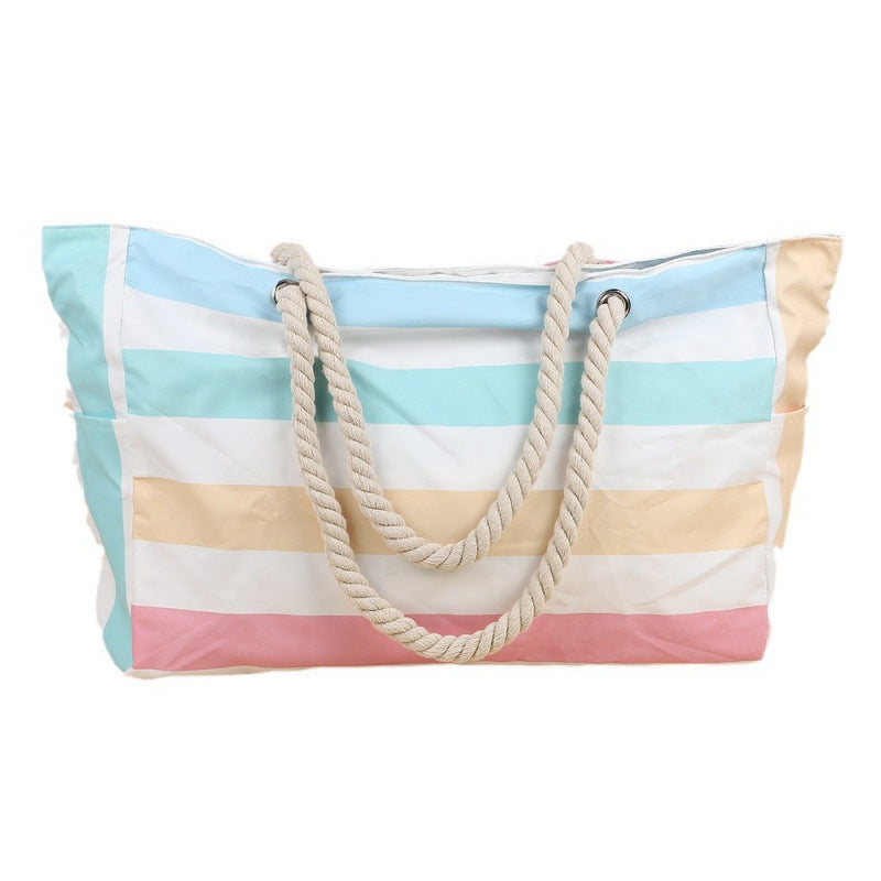 Tragbare Strandtasche aus Segeltuch
