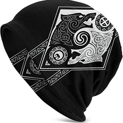 Ärmelkappe Doppellagig Elastisch Wikinger Totem Wolf Hipster Street Dance