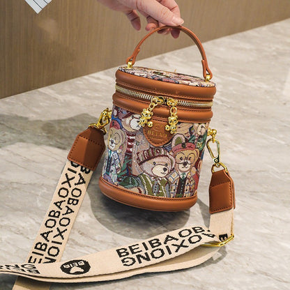 Bolso de mujer con diseño de oso de dibujos animados