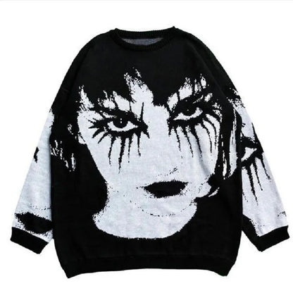 Street Knitwear Bedruckte Herbstpullover