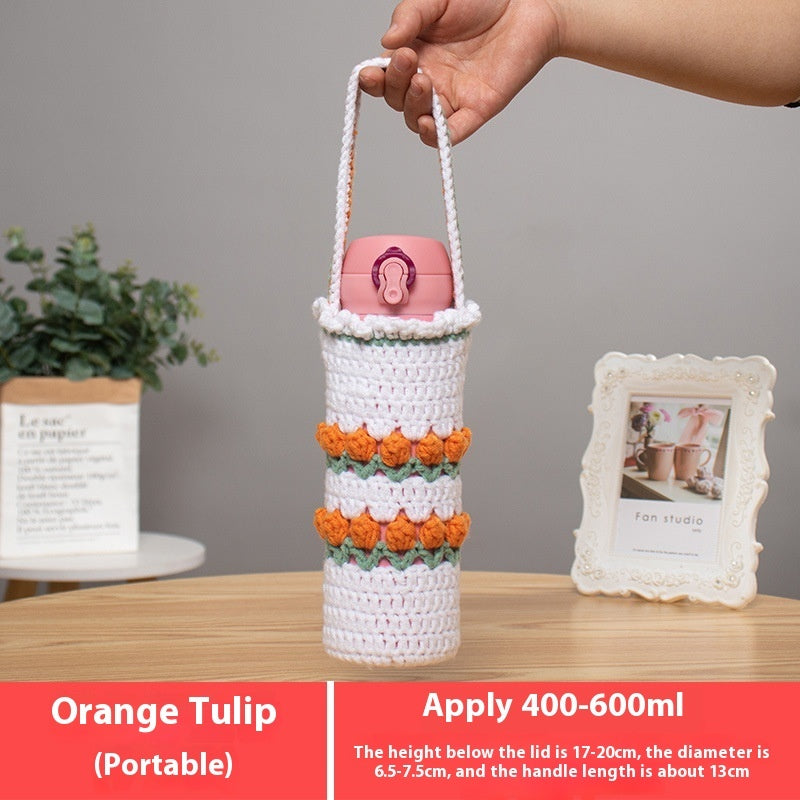 Cup Cover Crossbody Long Strap Vacuum Cup Glass Universal