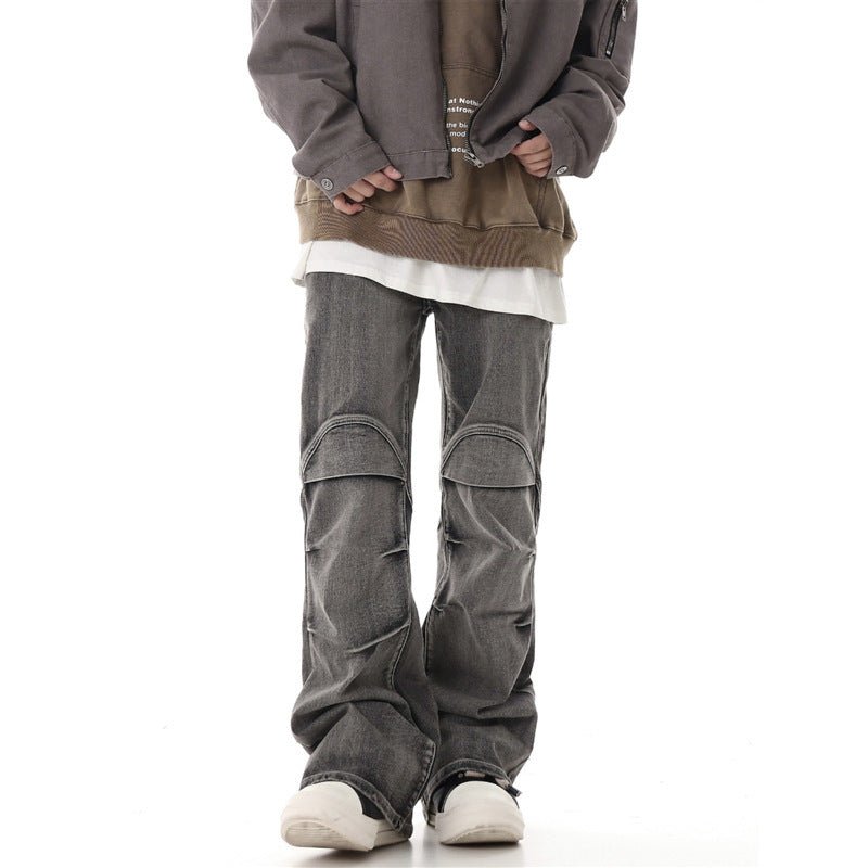 Retro Washed Distressed Skinny Jeans Casual Pants For Men - BAGMODA