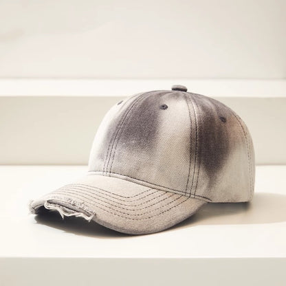 Gorra de béisbol informal de mezclilla degradada y desgastada para combinar con todo