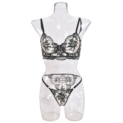 Sexy Mesh Bestickt Sexy Dessous Anzug Frauen