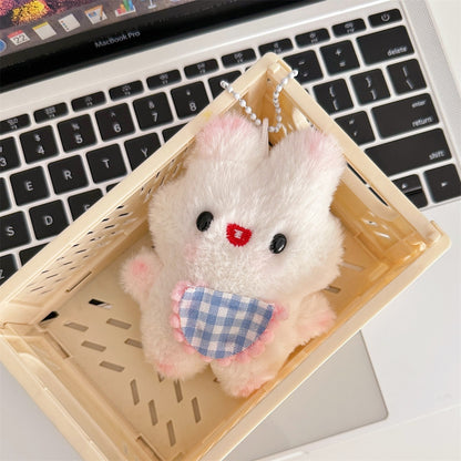 Cartoon Plüsch Blush Little Bunny Will Call Figur Puppe Anhänger Schlüsselanhänger