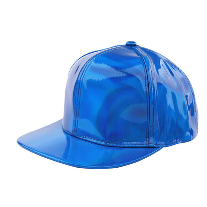 Laser-Flachkrempe, reflektierender Street-Hip-Hop-Hut