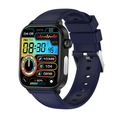 Neu ET570 Smart Uhr Bluetooth Anruf EKG EKG Funktion Nicht-invasive Blut Glucose Echt Blut Sauerstoff Armband