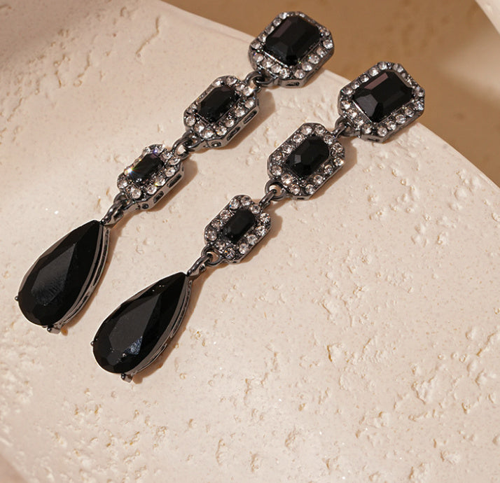 Stylish Water Drop Tassel Earrings For Women
