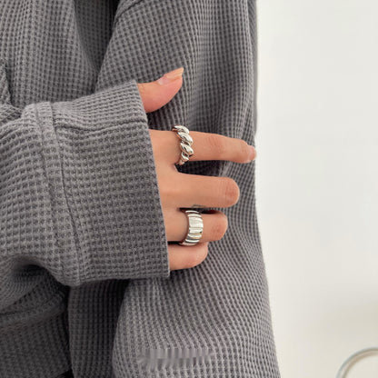 Weibliche Retro Mode Eleganz Einfacher Ring