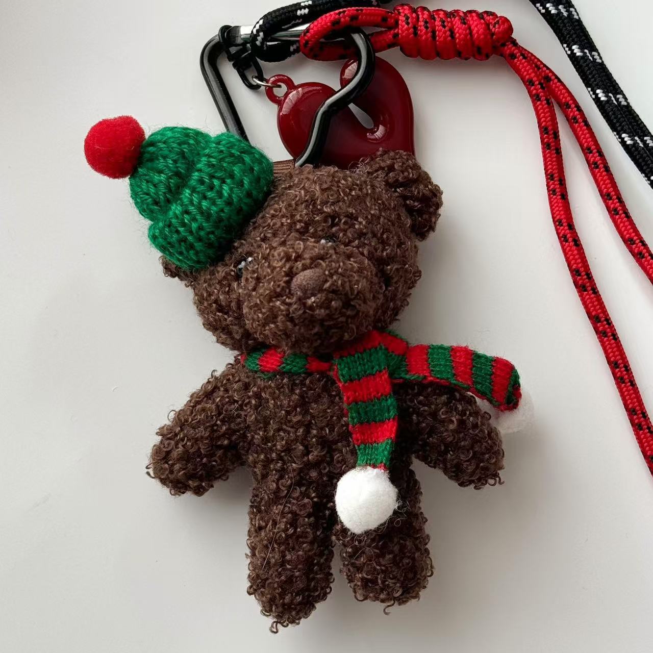 Fashion Personality Bear Plush Pendant Keychain