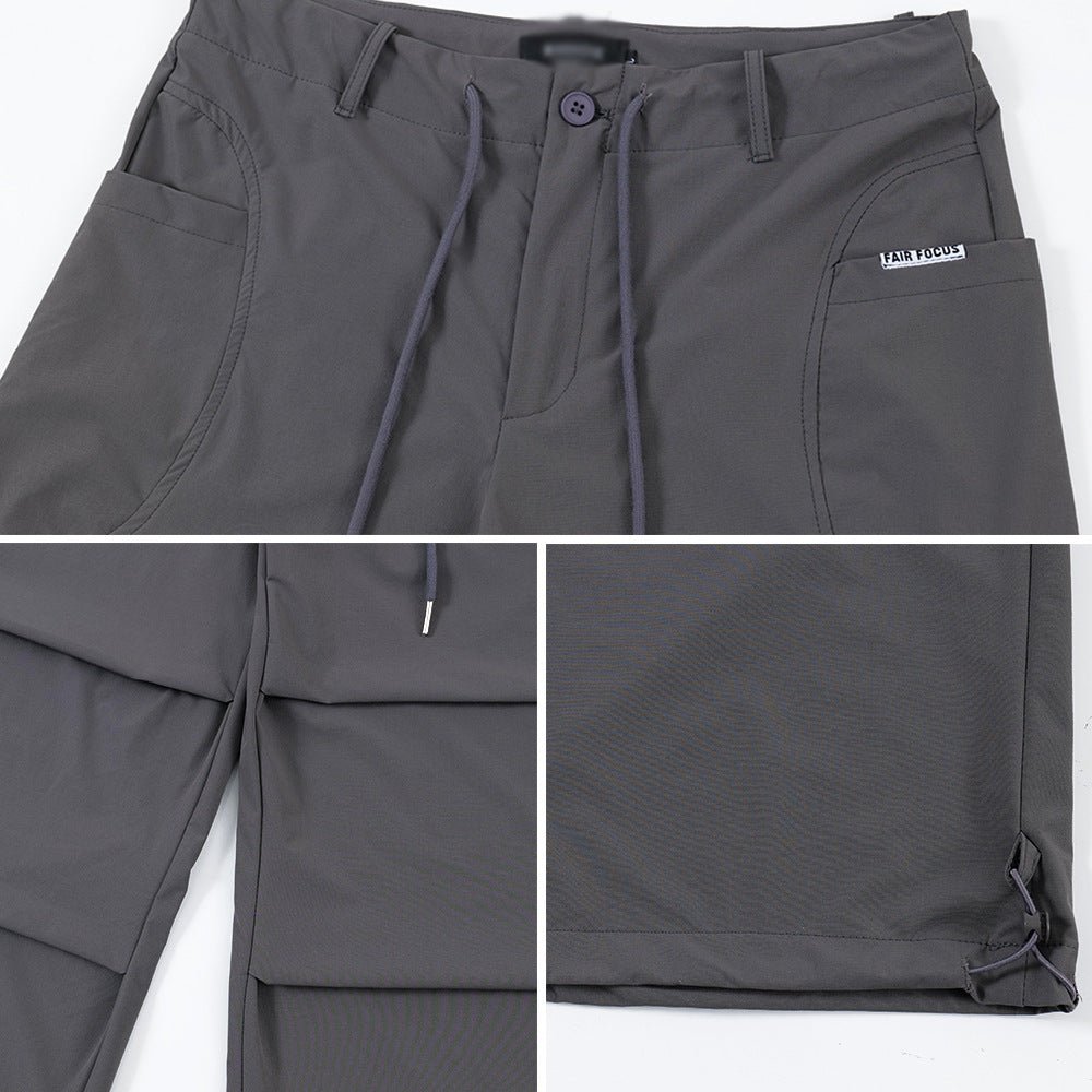 Fashion Personality Pleated Paratrooper Pants Men - BAGMODA
