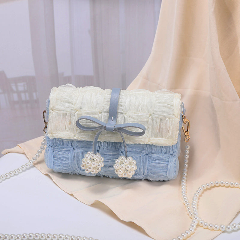 Weaving Bag Wool DIY Hand Woven Bag Knitting Self Made Self Knitting Material Bag